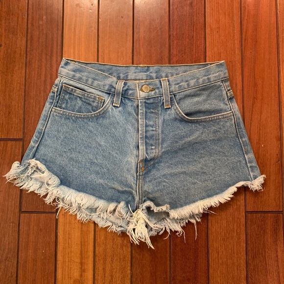 Brandy Melville Pants - John Galt Denim Shorts Raw Hem | Brandy Melville